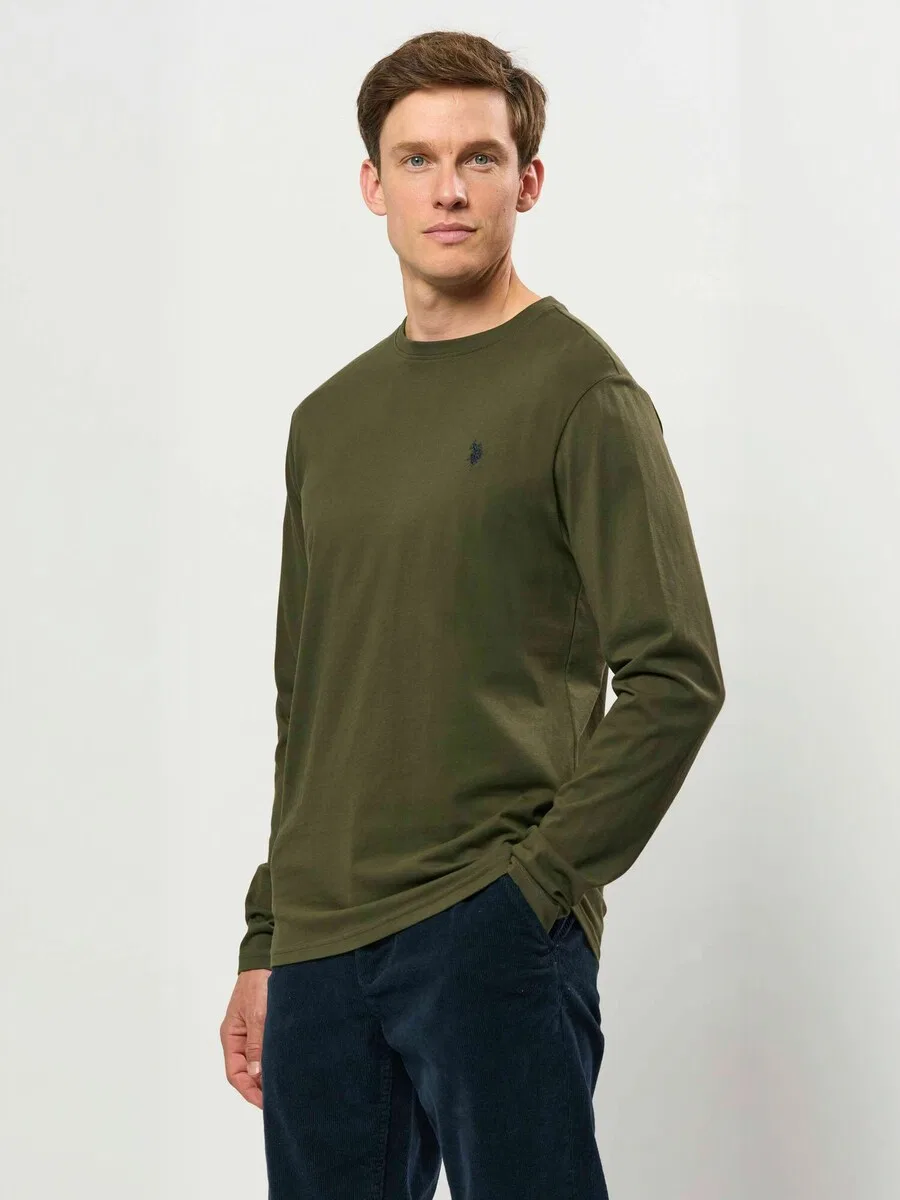 Рубашка на пуговицах стандартного кроя 'UMBrolin' зеленого цвета U.S. POLO ASSN. — фото 2