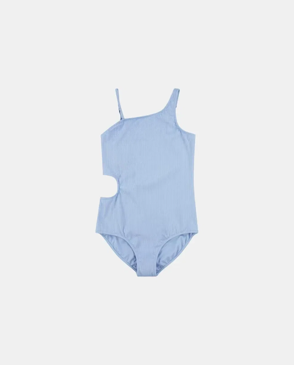 Детский купальник для девочек с асимметричным кроем Abercrombie Kids, Azul