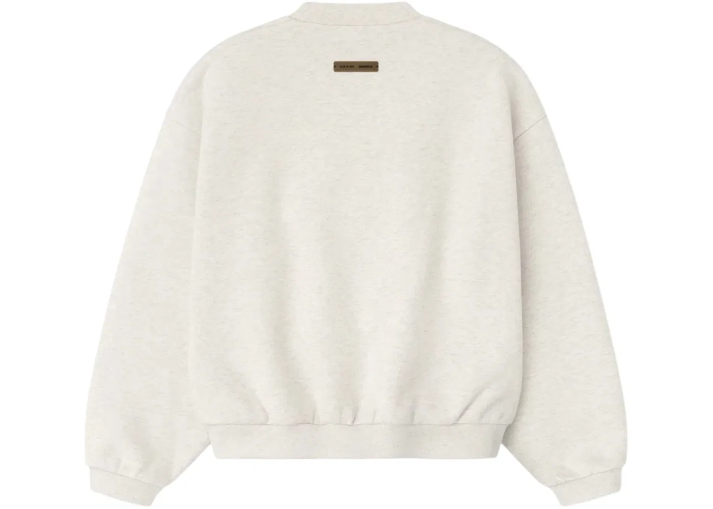 Детский свитшот с принтом Essentials Embossed Classic Crewneck Sweatshirt Fear of God, Oatmeal Heather — фото 2