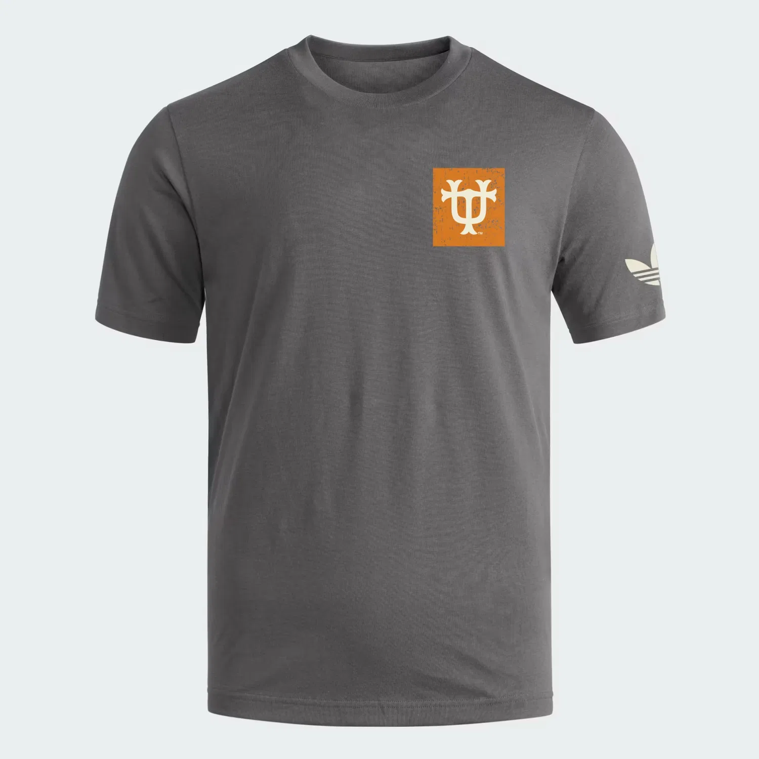 Мужская футболка свободного кроя с графическим принтом Tennessee Volunteers Originals Adidas Originals, серый/кремовый