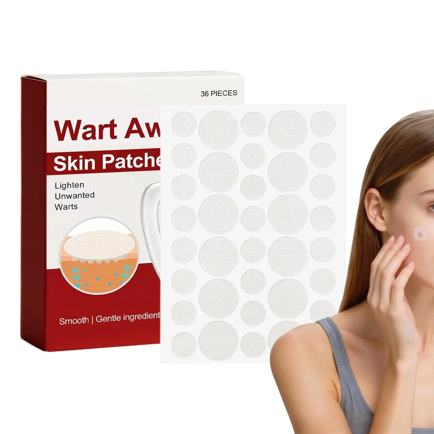 Патчи для тела невидимые, Generisch, 1 шт, 9 x 7 x 2 см