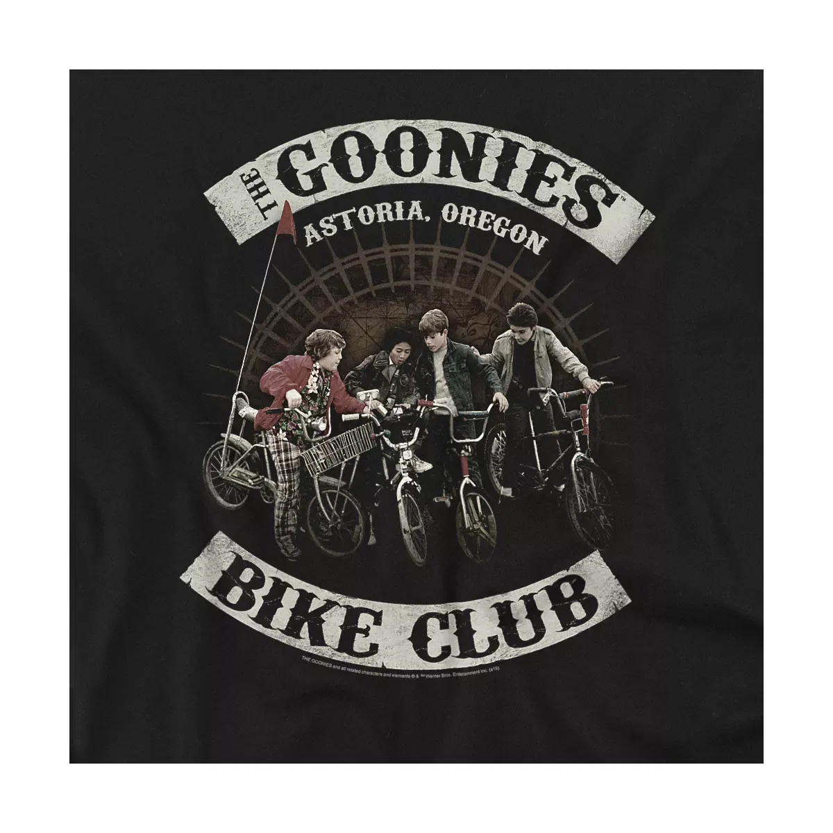 Детское боди с коротким рукавом The Goonies Bike Club The Goonies, Black — фото 2