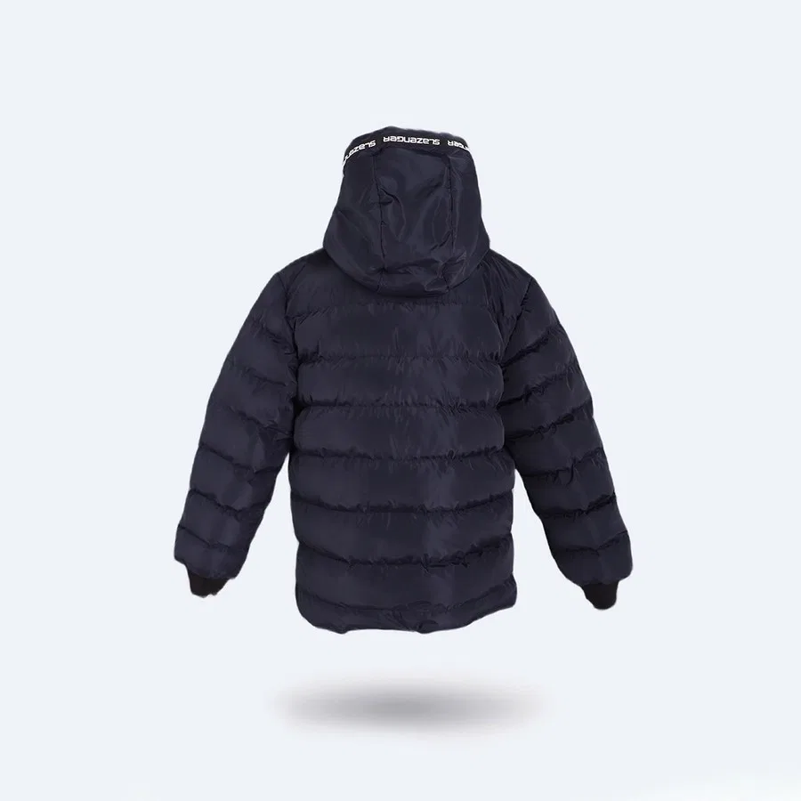 Детская куртка-пуховик с капюшоном Captain New In Slazenger, Черный — фото 2