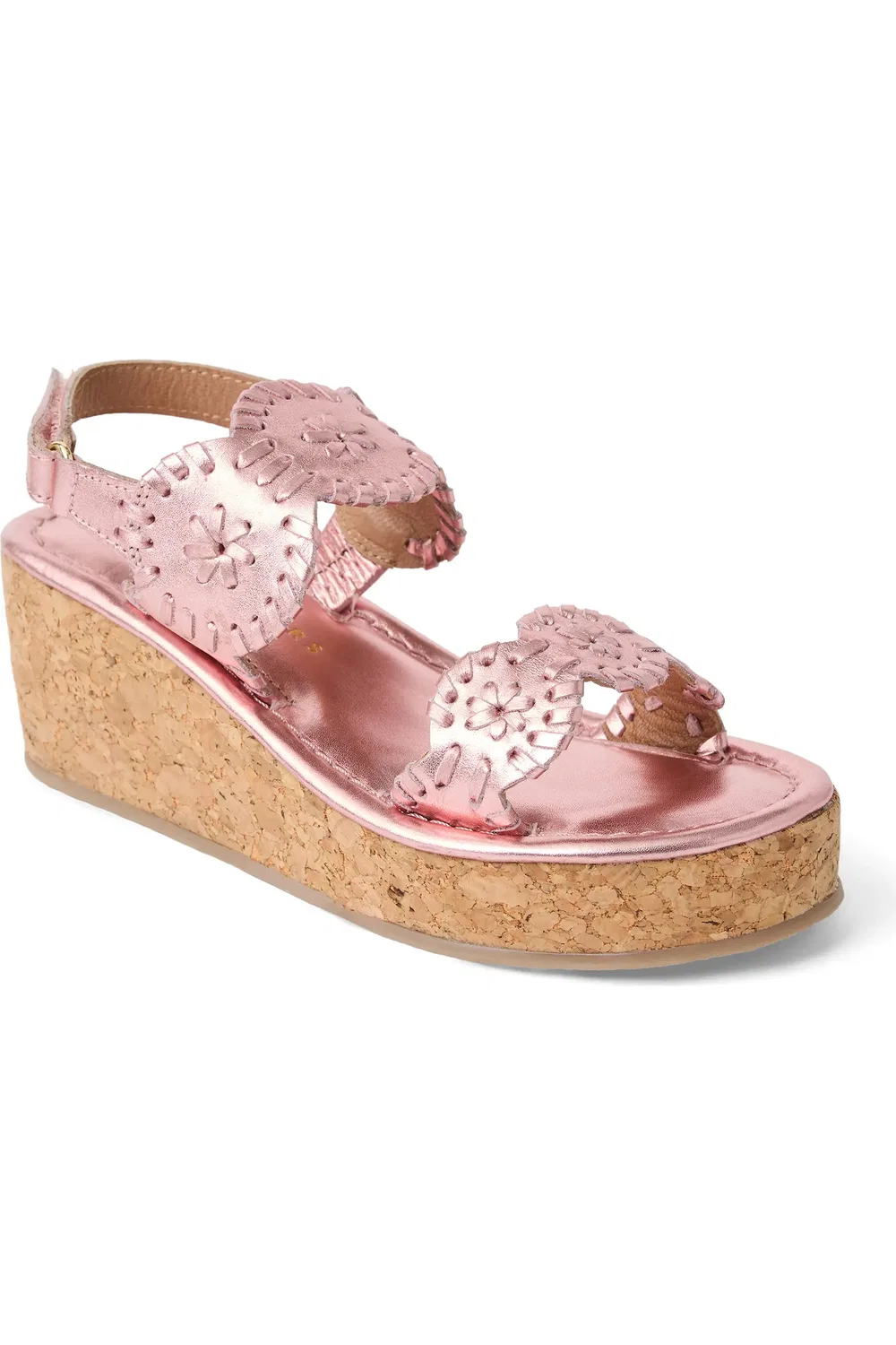 Сандалии детские на платформе из пробки Lauren Slingback Jack Rogers, Rose Quartz