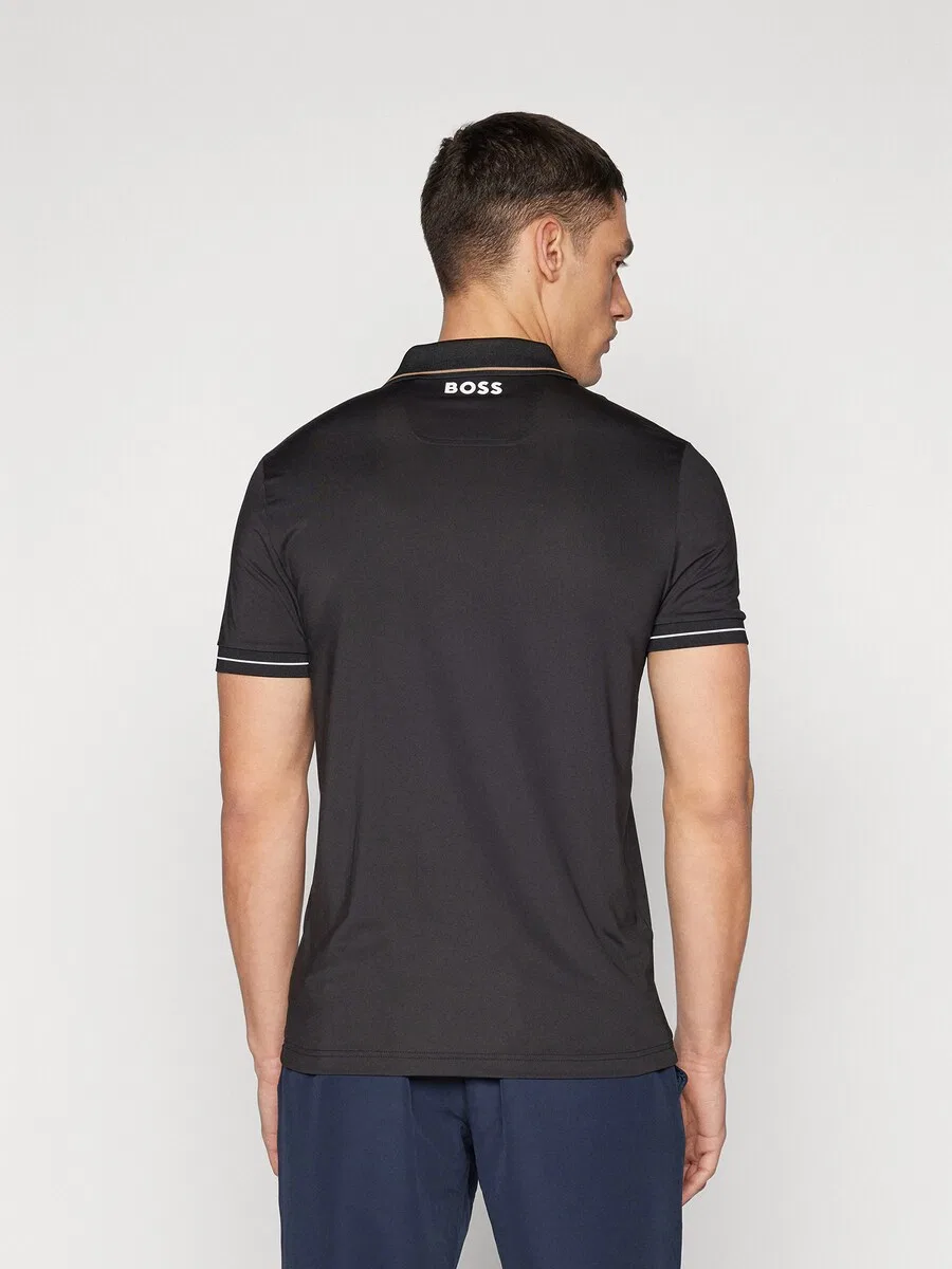 Спортивная футболка BOSS Performance Shirt 'Paul Pro' черного цвета — фото 4