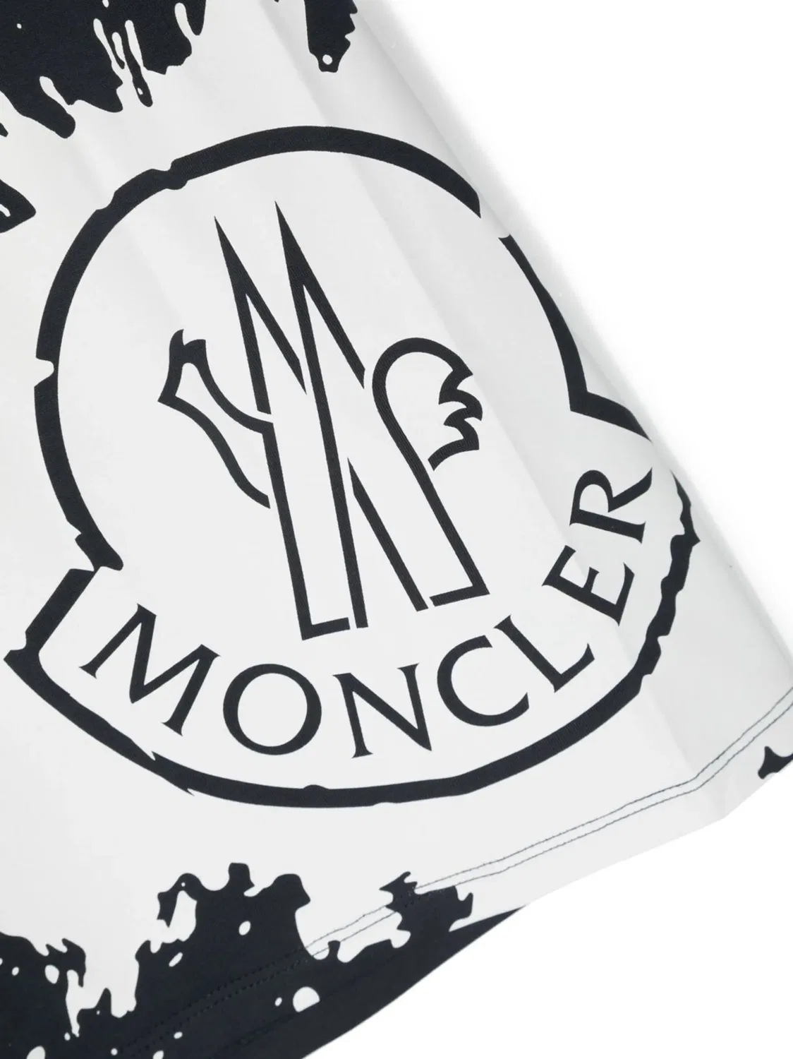Футболка с графическим логотипом Moncler, голубой — фото 3