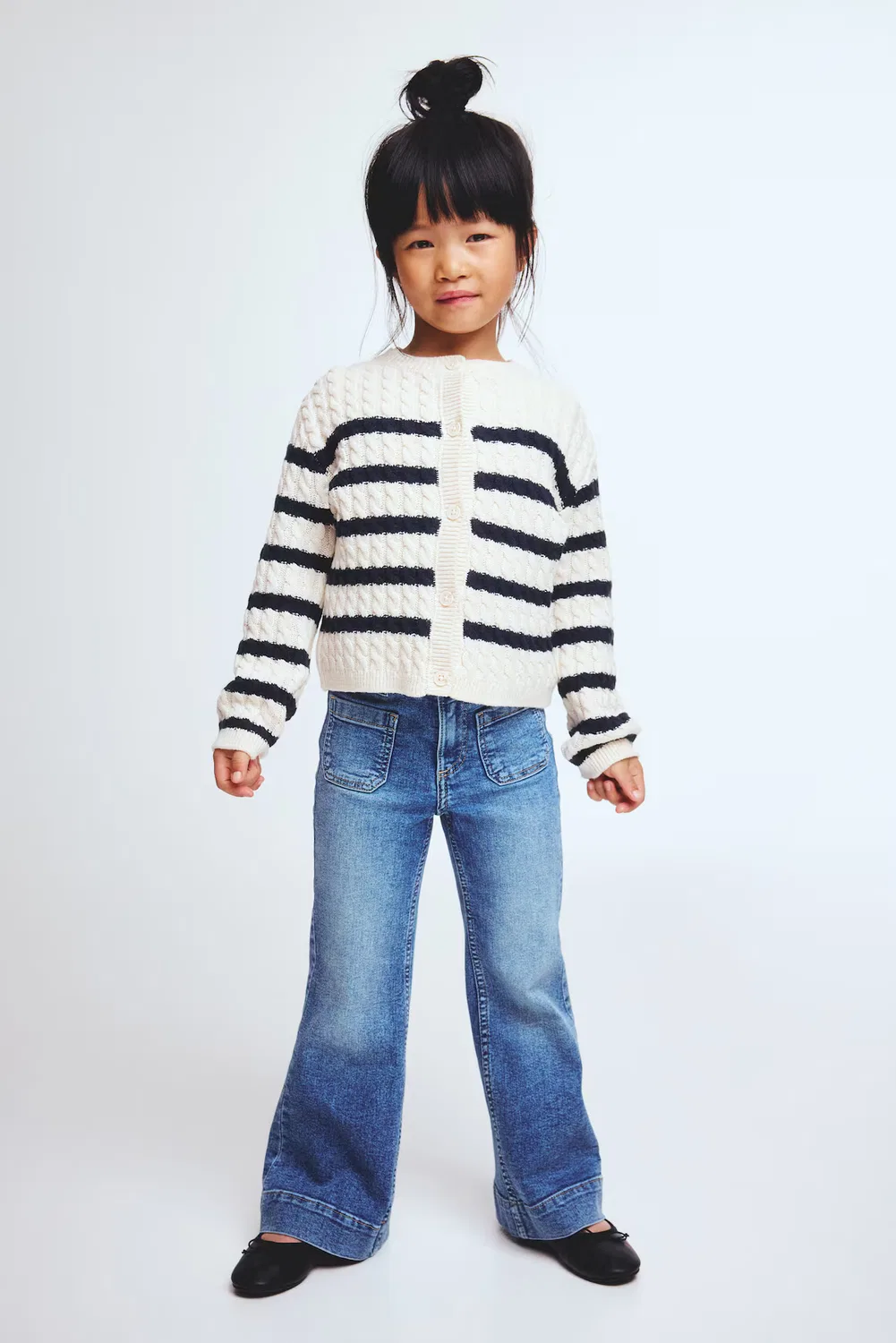 Расклешенные джинсы H&M, Denimblau