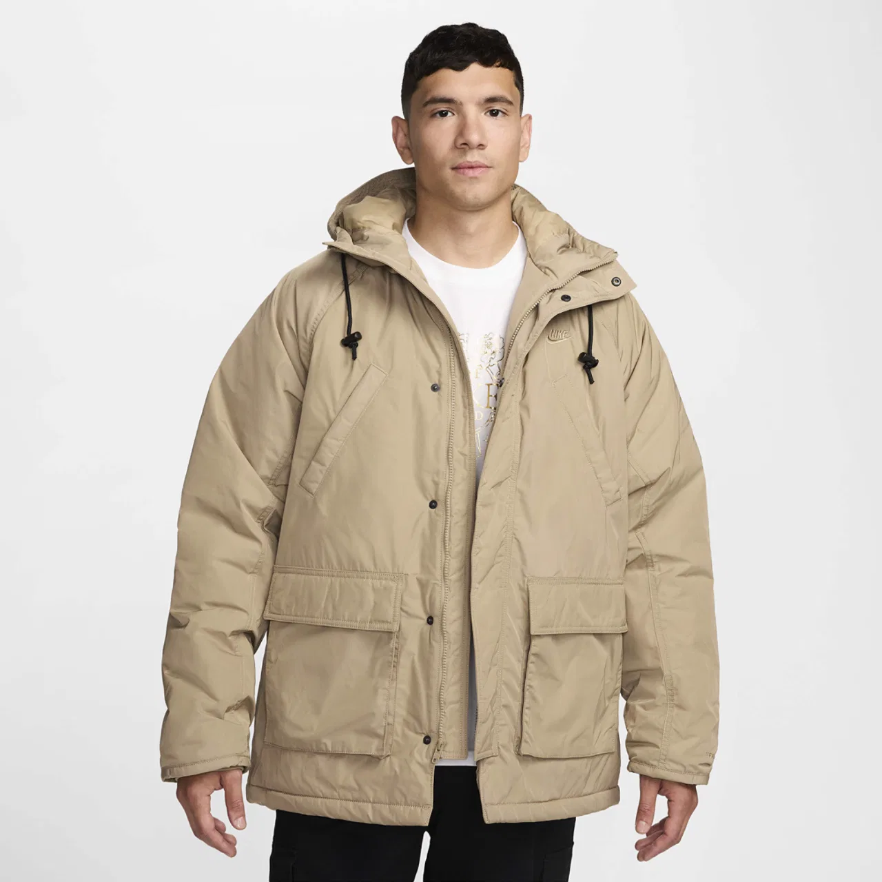 Мужская куртка Club TF Parka Nike, цвет Khaki/Black/Khaki