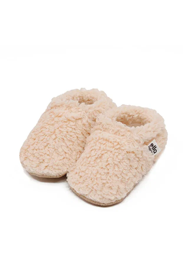 Детские тапочки для малышей с нескользящей подошвой Organic Cotton Ella Bonna, Beige