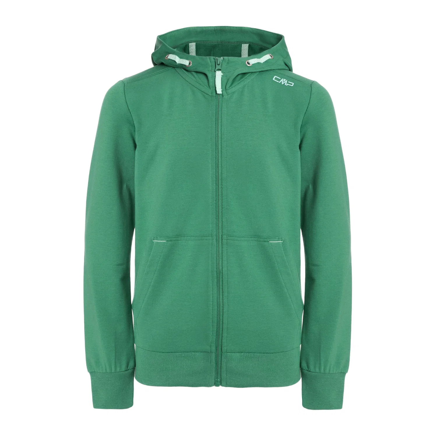 Детская хлопковая толстовка-худи CMP Kid G Jacket Fix Hood, Grun — фото 4