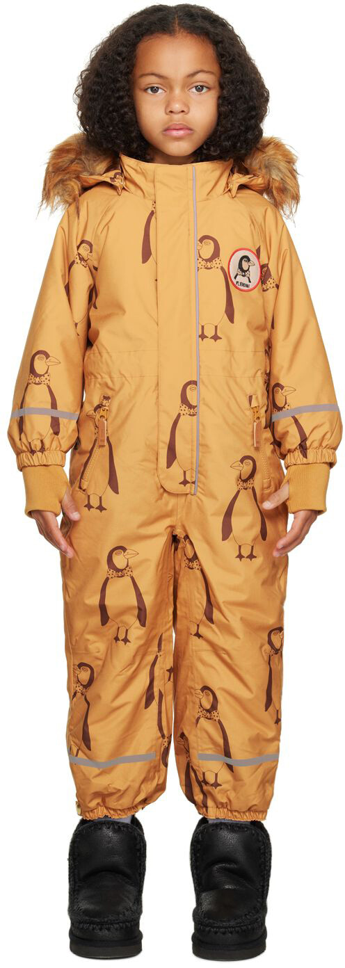 

Kids Beige Penguin Зимний комбинезон Kebnekaise Mini Rodini