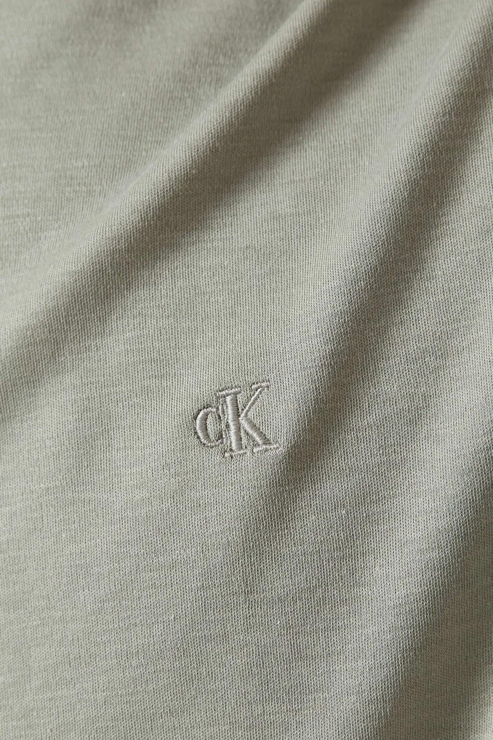 Футболка хлопковая с коротким рукавом Calvin Klein, зеленый — фото 4