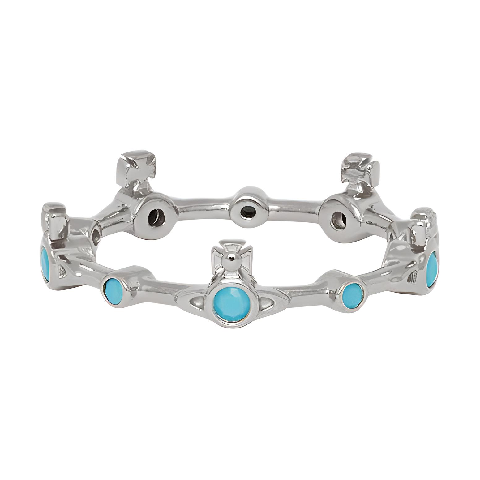 

Vivienne Westwood Переработанное серебро, металл, хрустальные кольца Women's Platinum