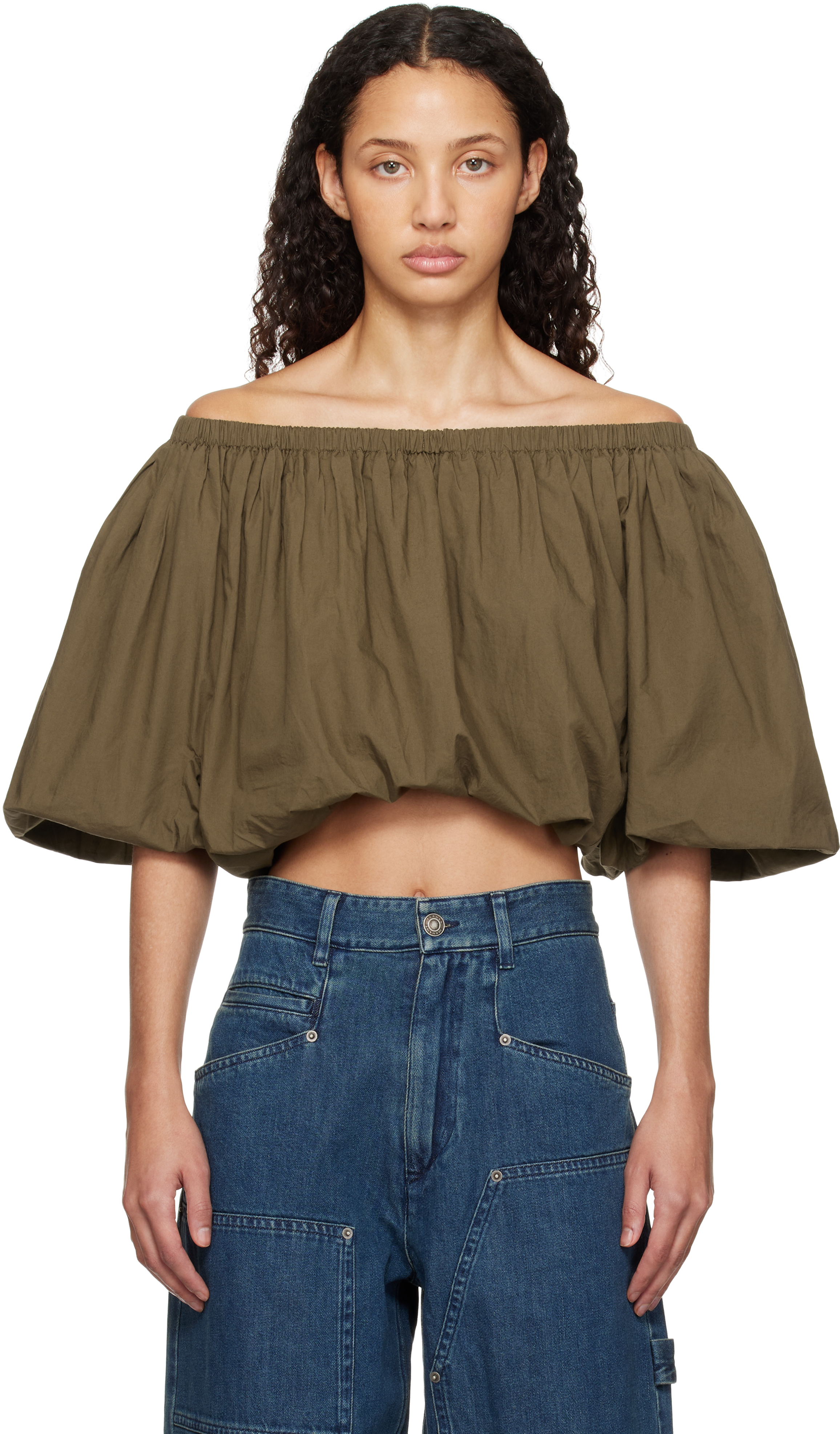 

Блуза цвета хаки Bertille Isabel Marant Etoile