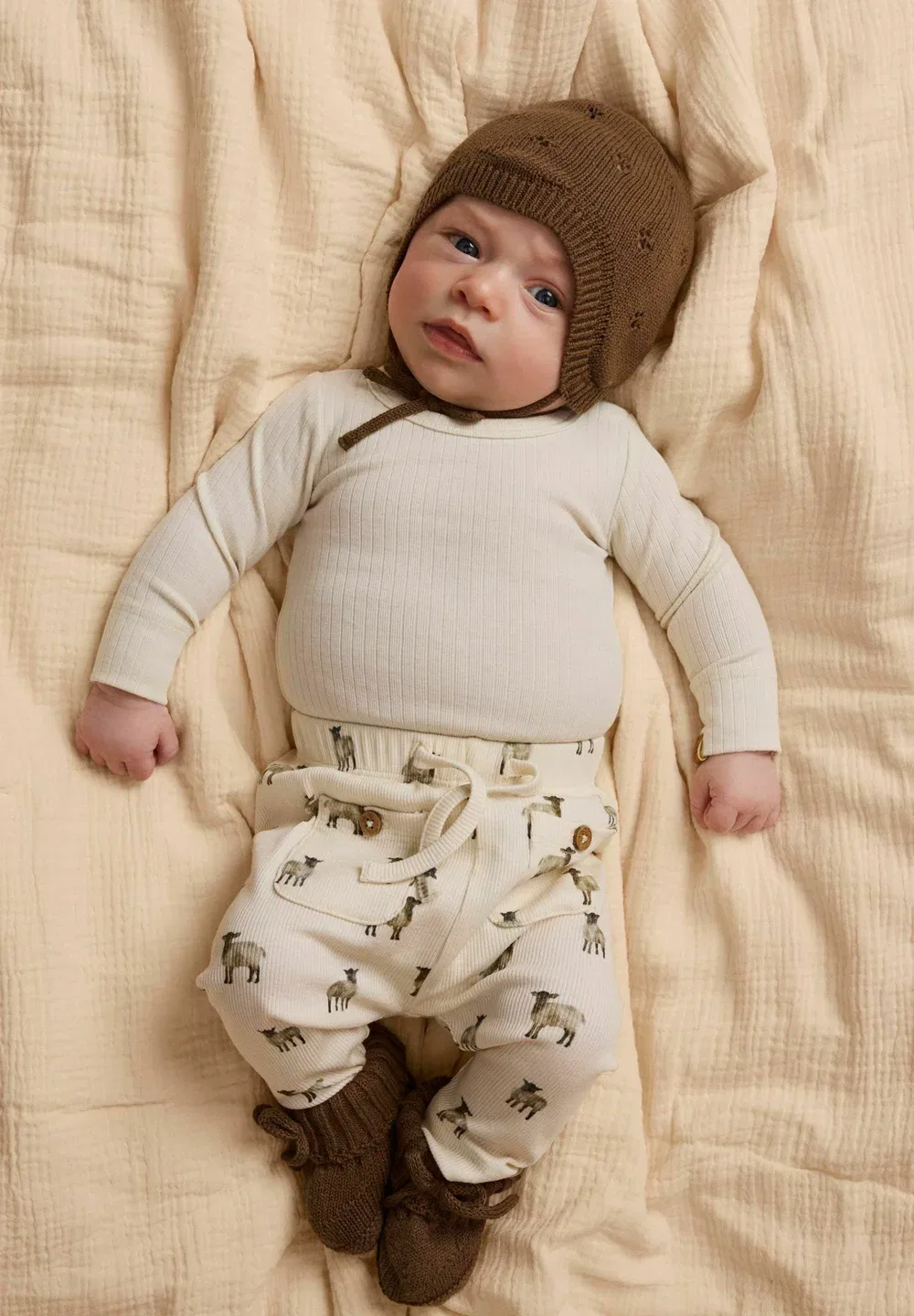 Брюки свободного кроя - спортивные штаны Lil' Atelier, Turtledove