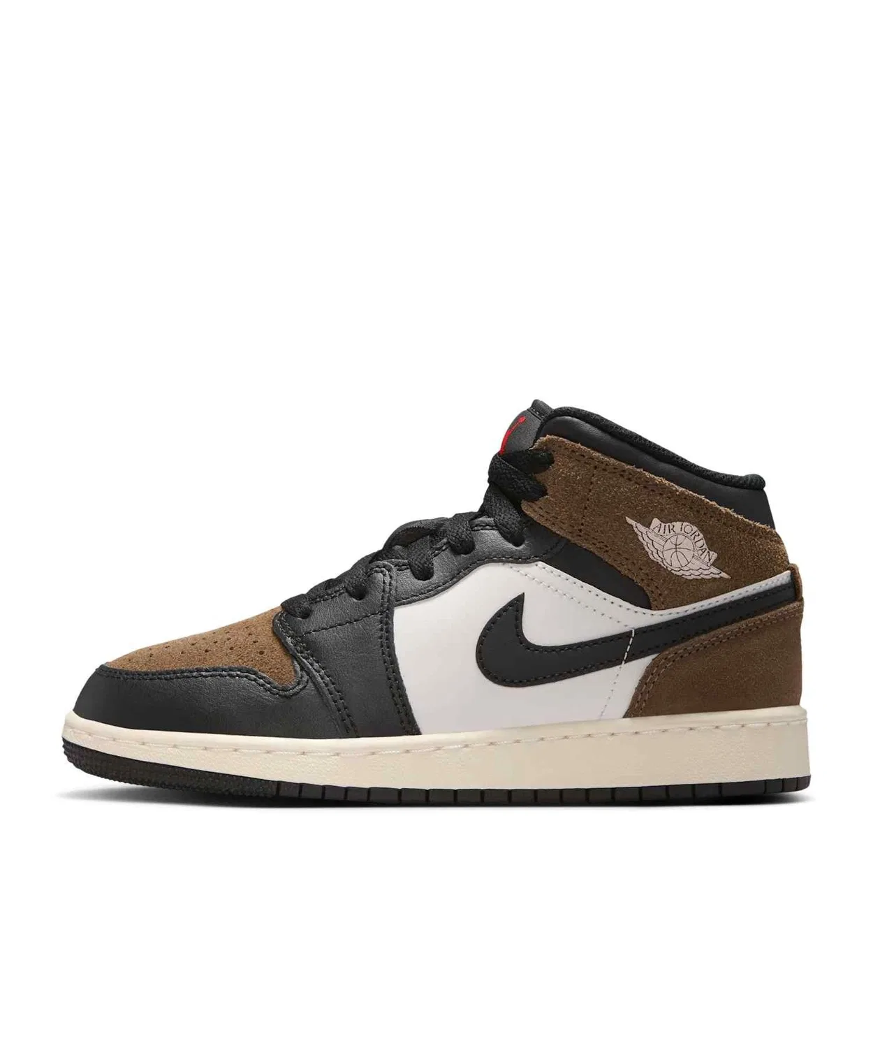 Детские кроссовки с высоким берцем Air Jordan 1 Mid JORDAN BRAND, Black