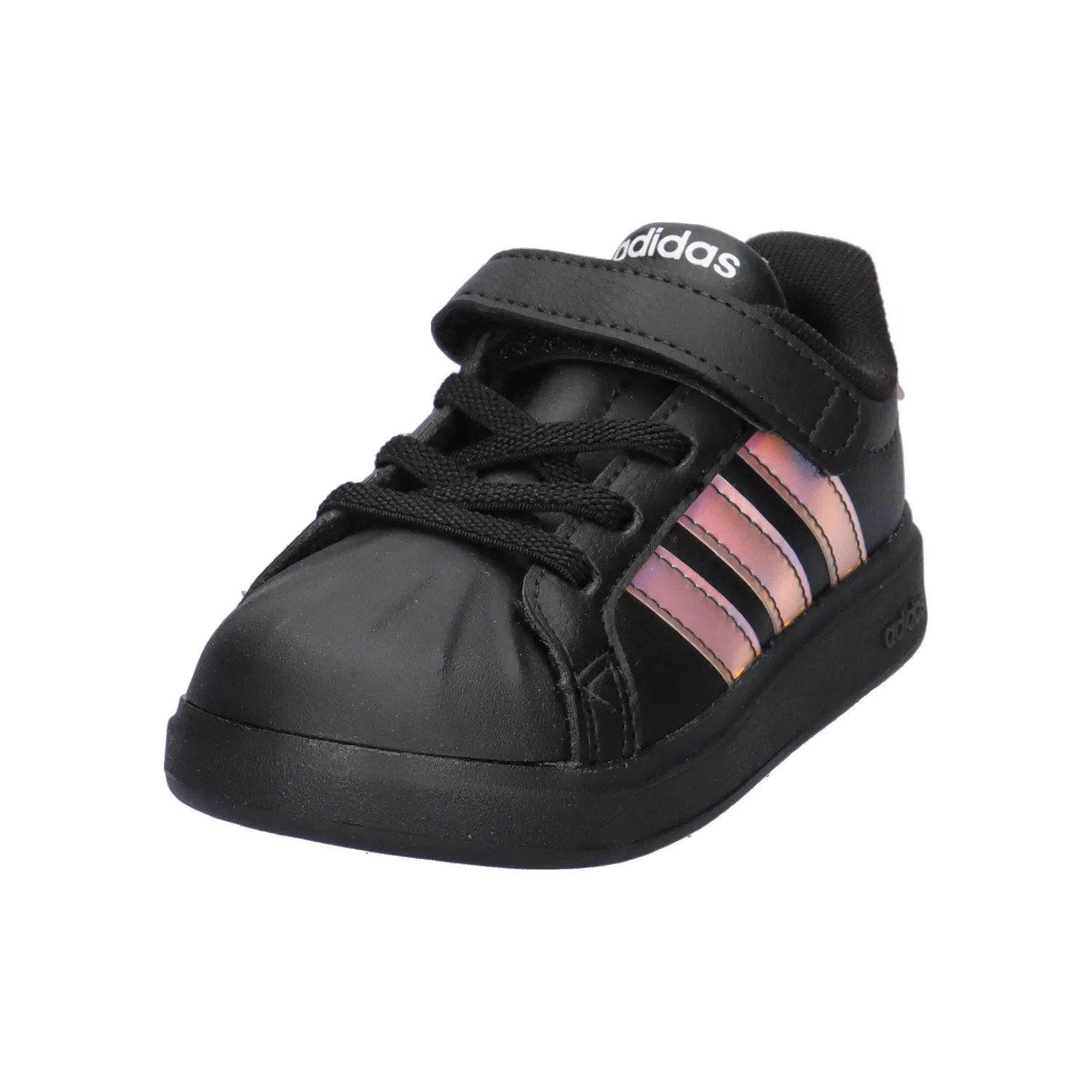 Детские кроссовки с принтом Streettalk EL I Adidas, Schwarz Silber Schwarz — фото 4