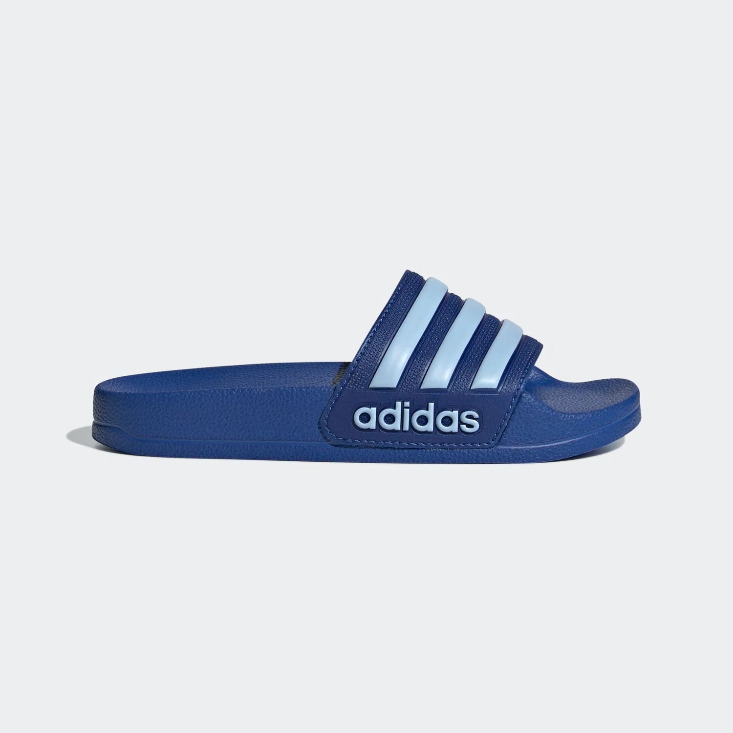 Детские шлепанцы с амортизацией Adidas, Royal Blue/Glow Blue/Royal Blue — фото 2