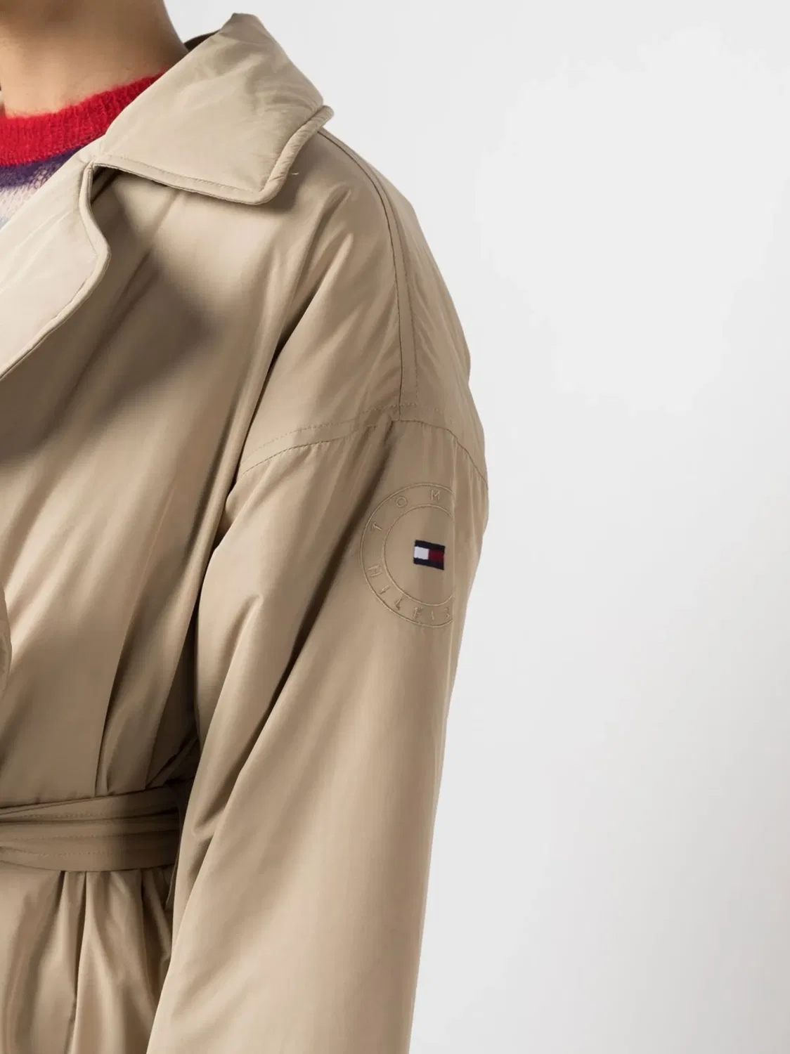 Куртка-пуховик с завязками Tommy Hilfiger, коричневый — фото 3
