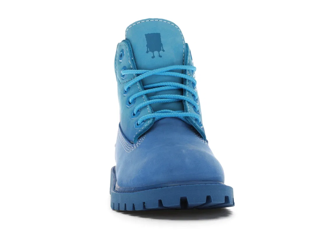 Детские ботинки с принтом SpongeBob Timberland 6" Boot Timberland, Nebula Blue — фото 2