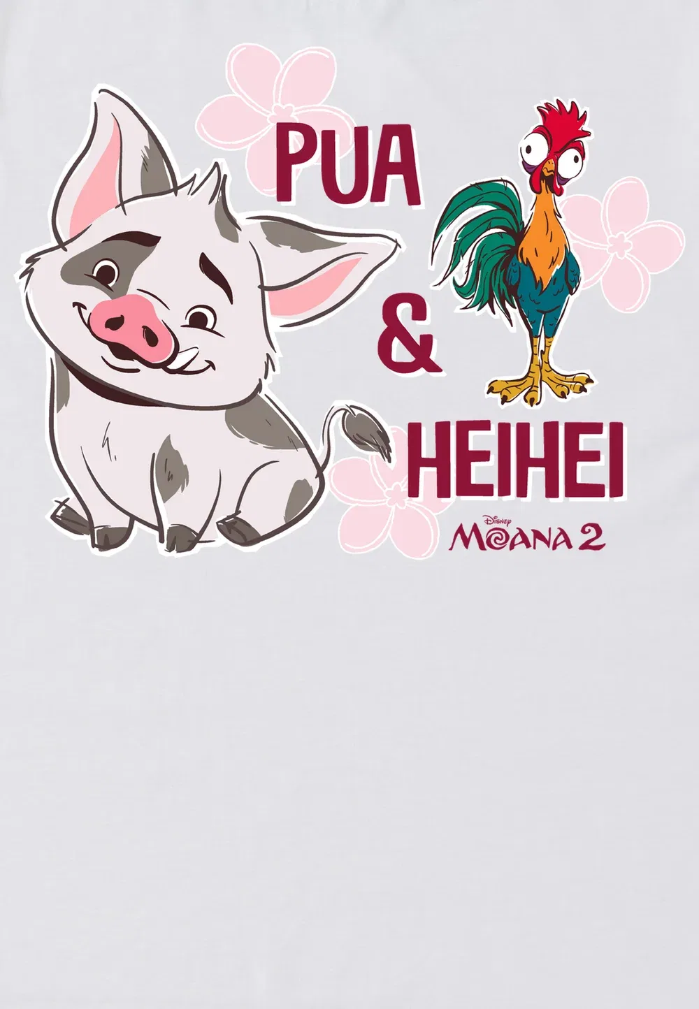 Moana 2 pua and hei hei - футболка с принтом Henry Tiger, White — фото 3