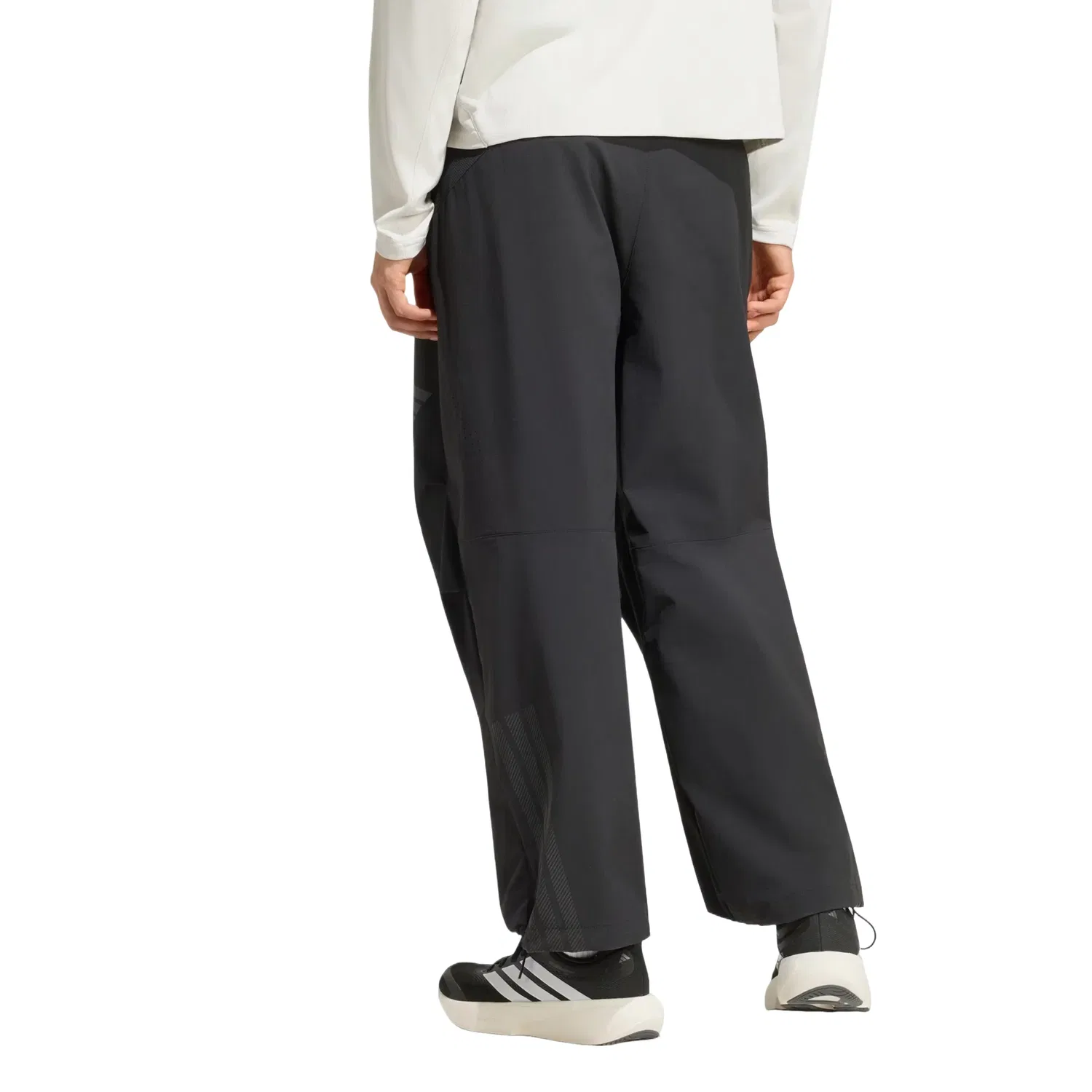 Мужские беговые штаны с принтом Adidas DAY//Ø Woven Pants Asia Sizing, черный — фото 3