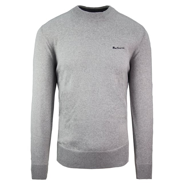

Мужской светло-серый свитер с логотипом Ben Sherman, серый