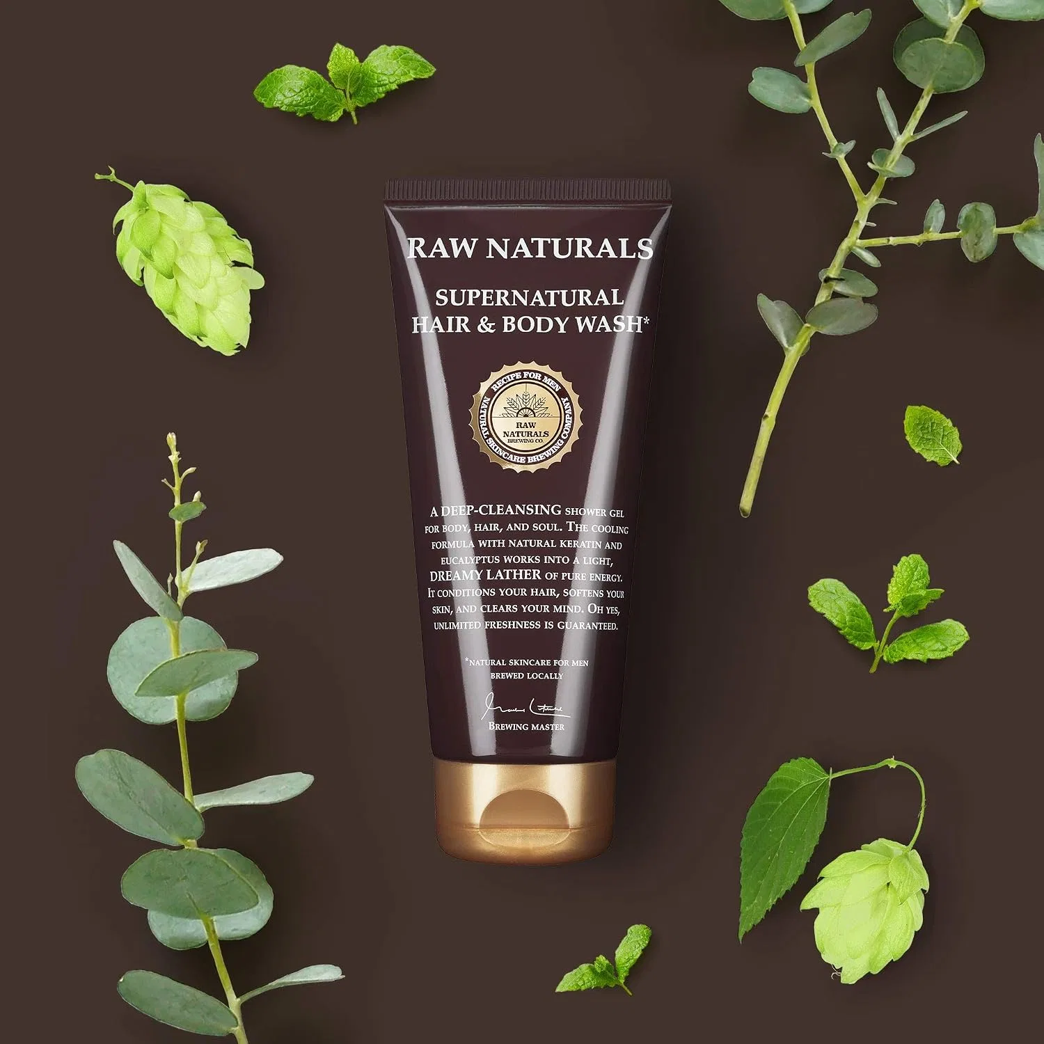 Гель для душа и шампунь Recipe for Men Raw Naturals, 200 мл, Eucalyptus — фото 2