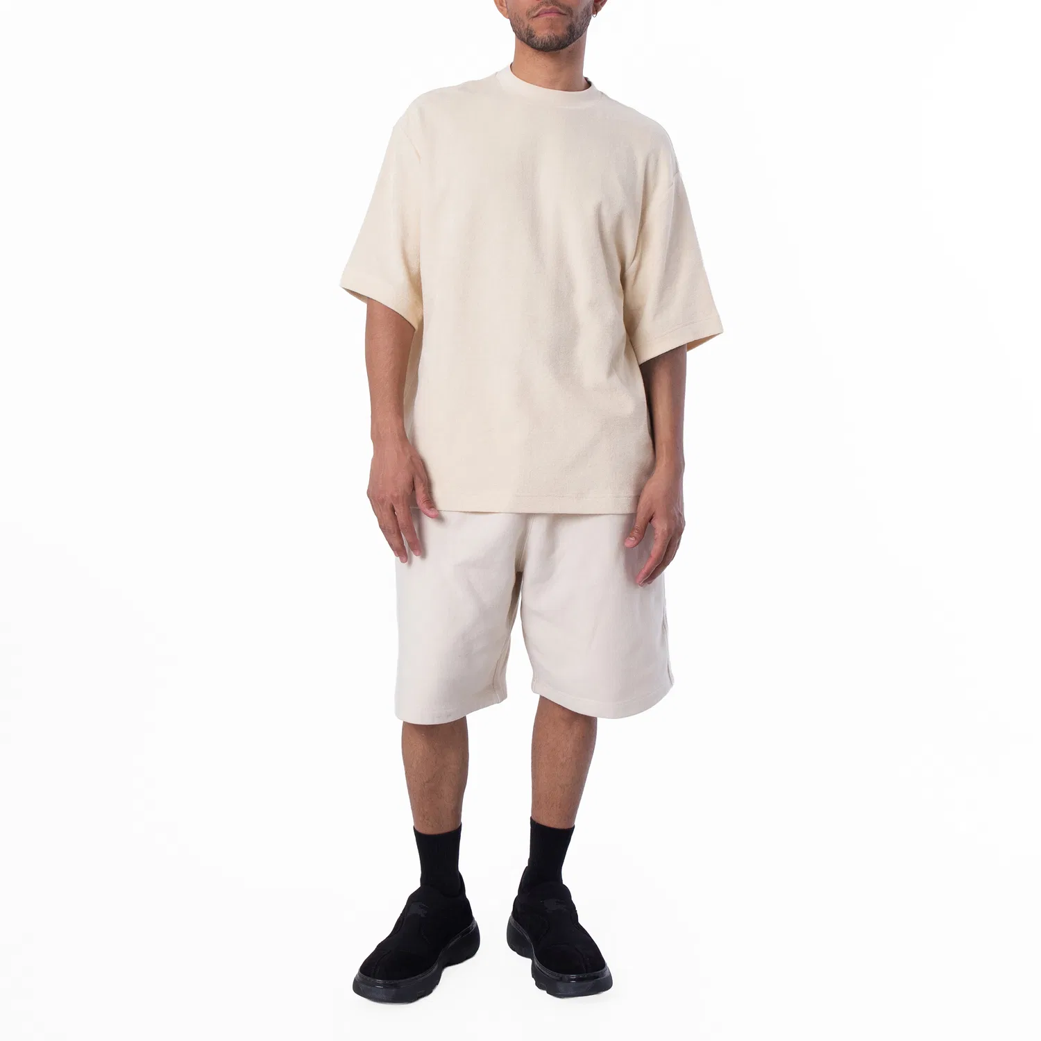 Футболка хлопковая махровая EKD Cotton Towelling T-Shirt Burberry, Calico — фото 4