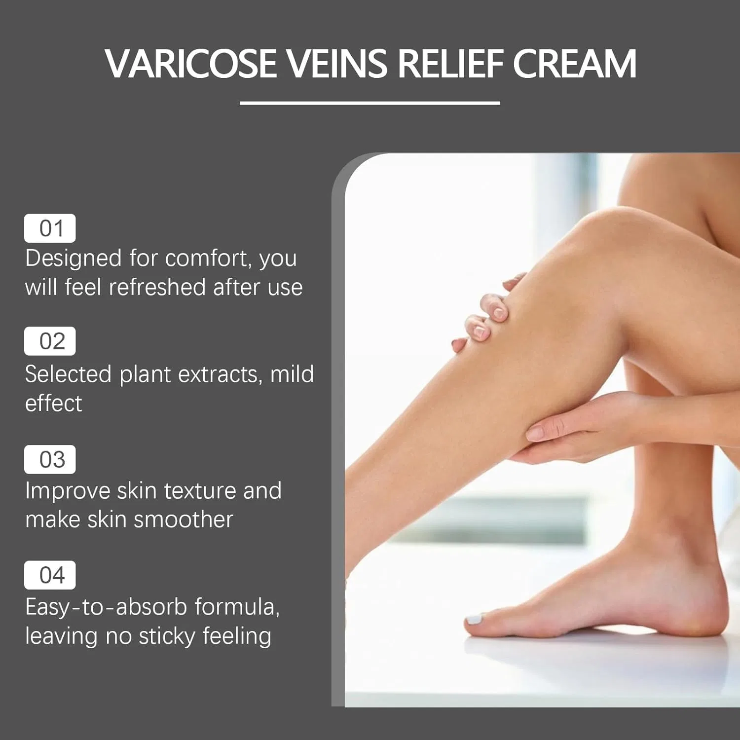 Крем для вен Varicose Veins Relief Cream CRTZHA, 3 шт, 100 г — фото 3
