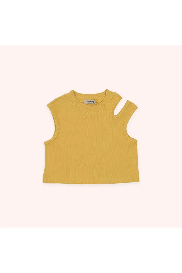 Детский топ для девочек без рукавов Panço, Yellow