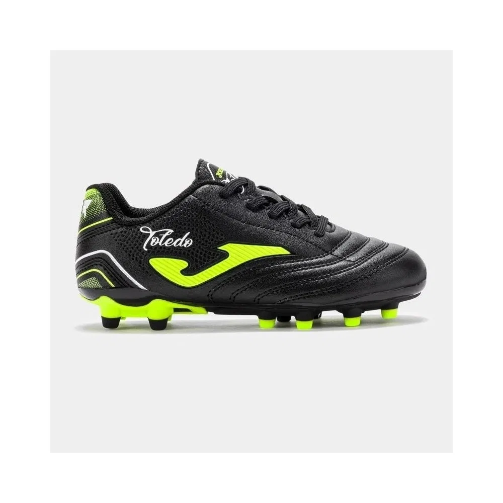 Детские футбольные бутсы с шипами Toledo Jr 2501 Negro Firm Ground Joma