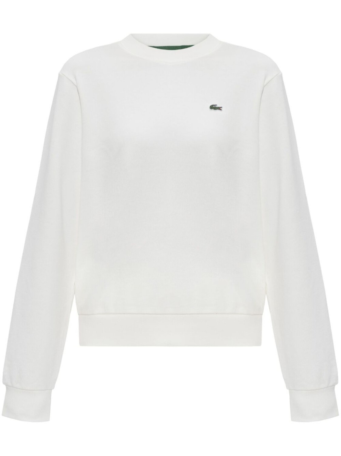 

Флисовая толстовка с круглым вырезом Lacoste, белый