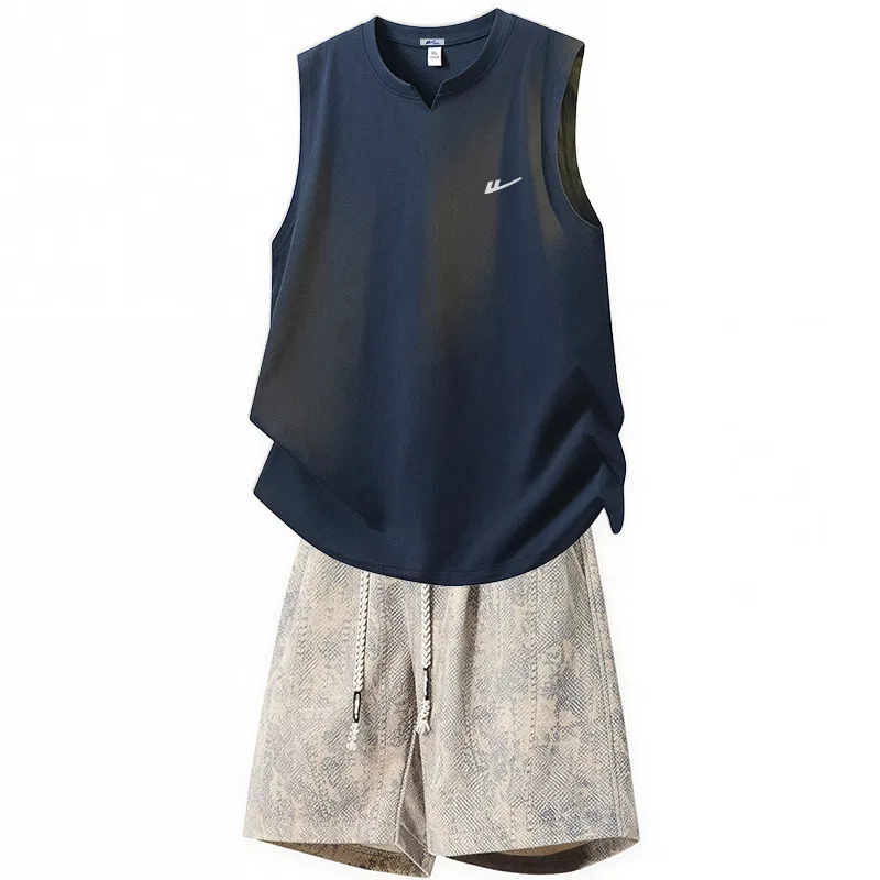 Детский комплект спортивной одежды Navy Blue+Apricot Gray WARRIOR