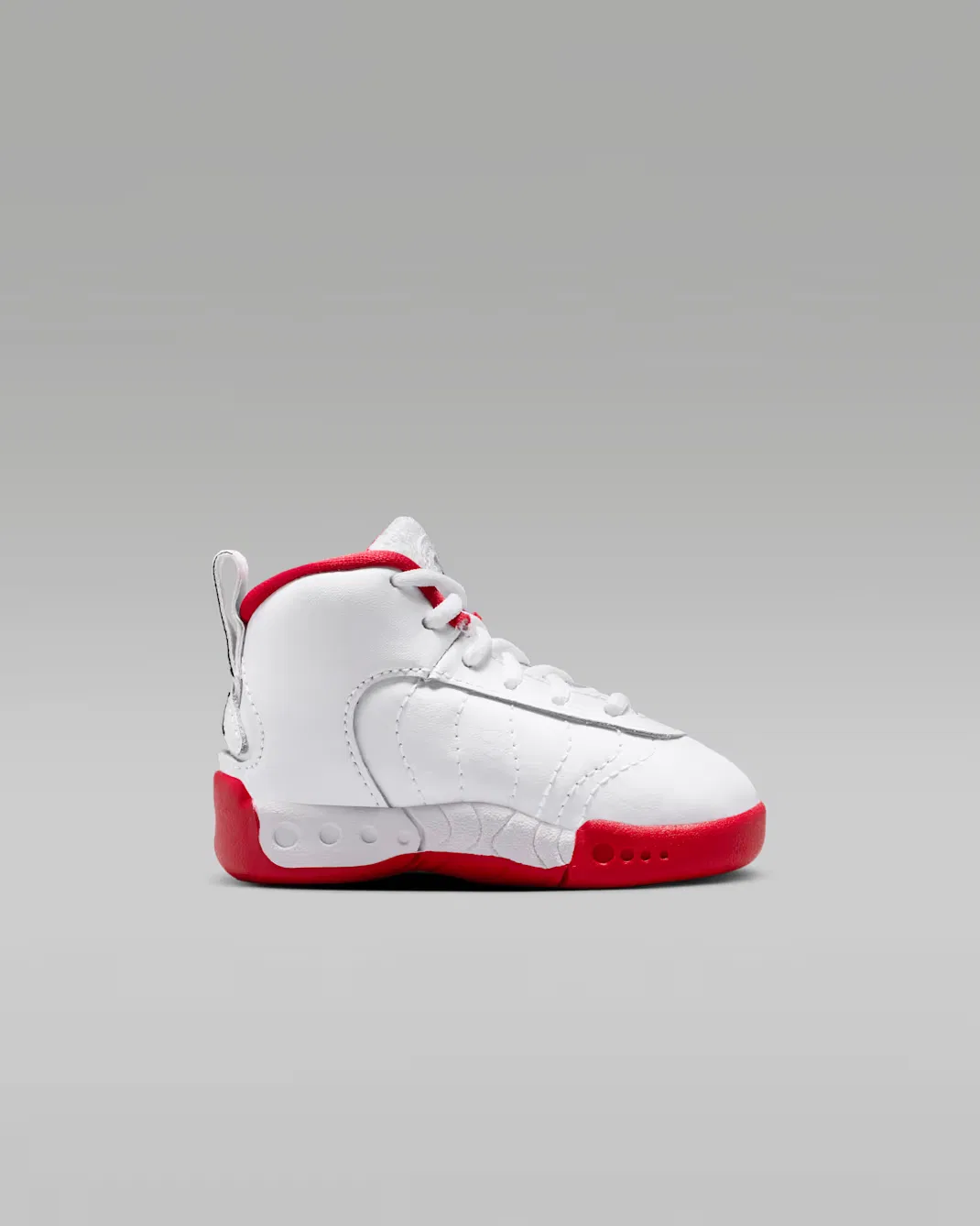 Детская/подростковая обувь Jordan Jumpman Pro, White/True Red/Metallic Silver/Black — фото 3