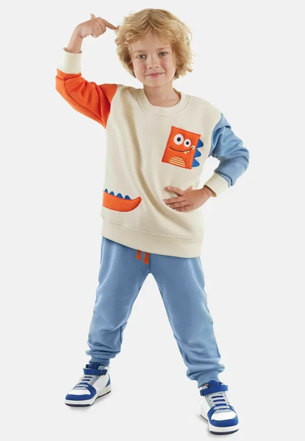 Детский спортивный костюм Denokids, серый
