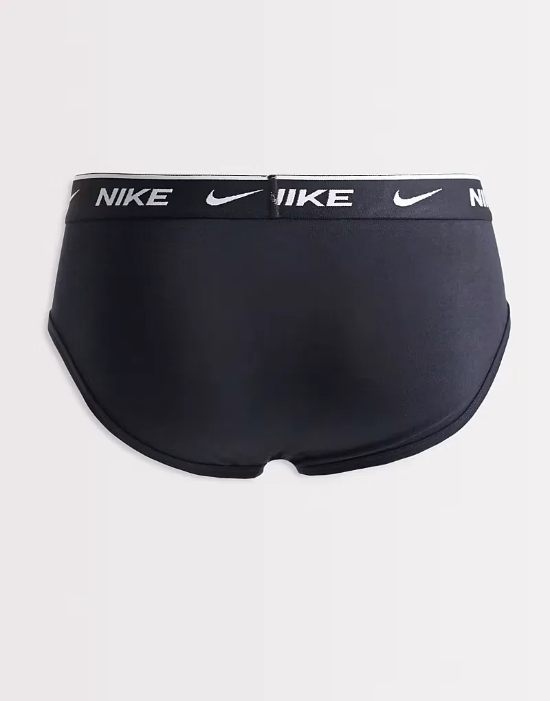 Трусы-брифы хлопковые стретч 3 шт Nike Essential, черный — фото 2
