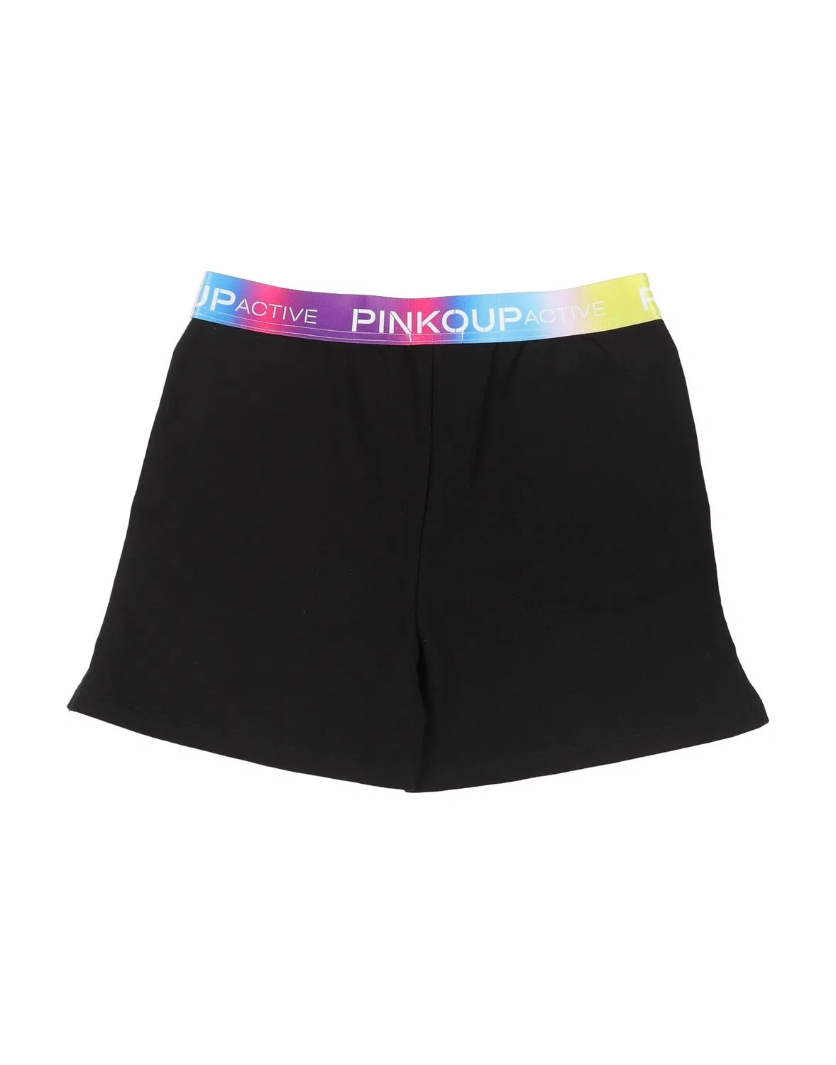 Детские шорты для девочек из футера с логотипом Pinko Up, черный — фото 2