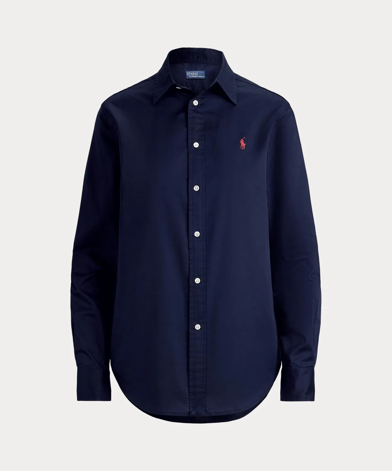 Женская классическая хлопковая рубашка с длинным рукавомPolo Ralph Lauren, Blue — фото 2