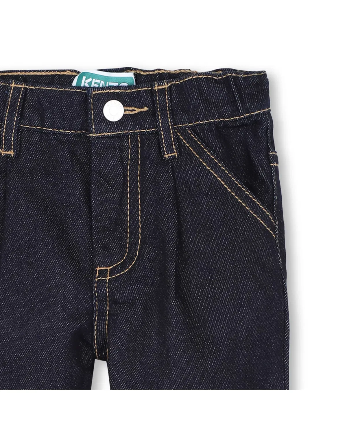 Детские джинсы для мальчиков из хлопка Kenzo Kids, Azul — фото 2