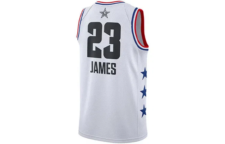 Джерси баскетбольное с принтом NBA 2019 All-Star Lakers Lebron James Nike, белый
