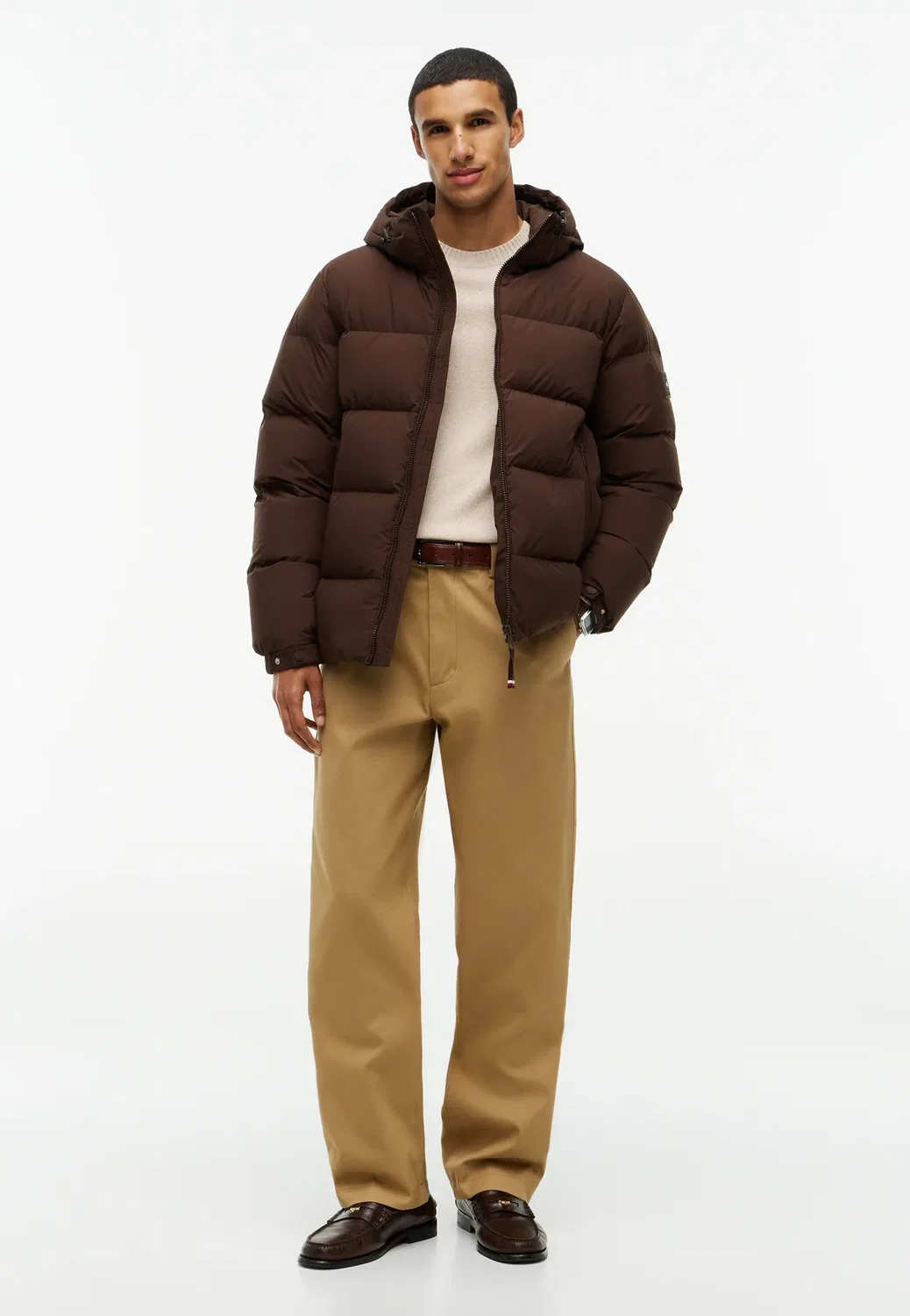 Пуховая куртка Tommy Hilfiger, Dark Coffee — фото 2