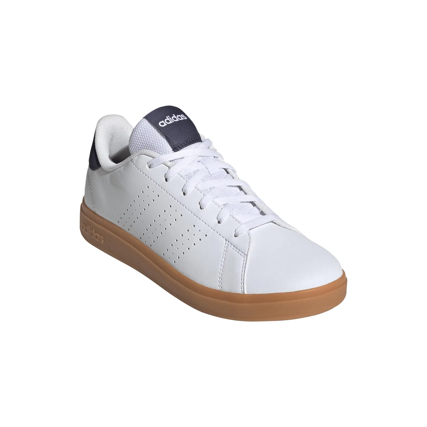 Детские кроссовки для мальчиков с шнуровкой Advantage Base 2.0 Adidas, Navy Blue — фото 2