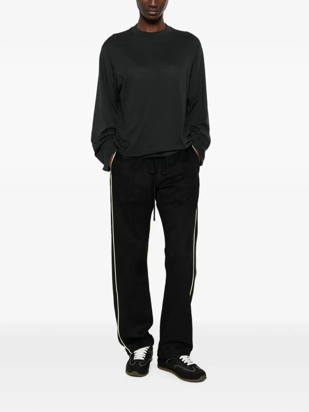 Спортивные брюки Essentials с боковыми полосками Fear Of God, черный — фото 2
