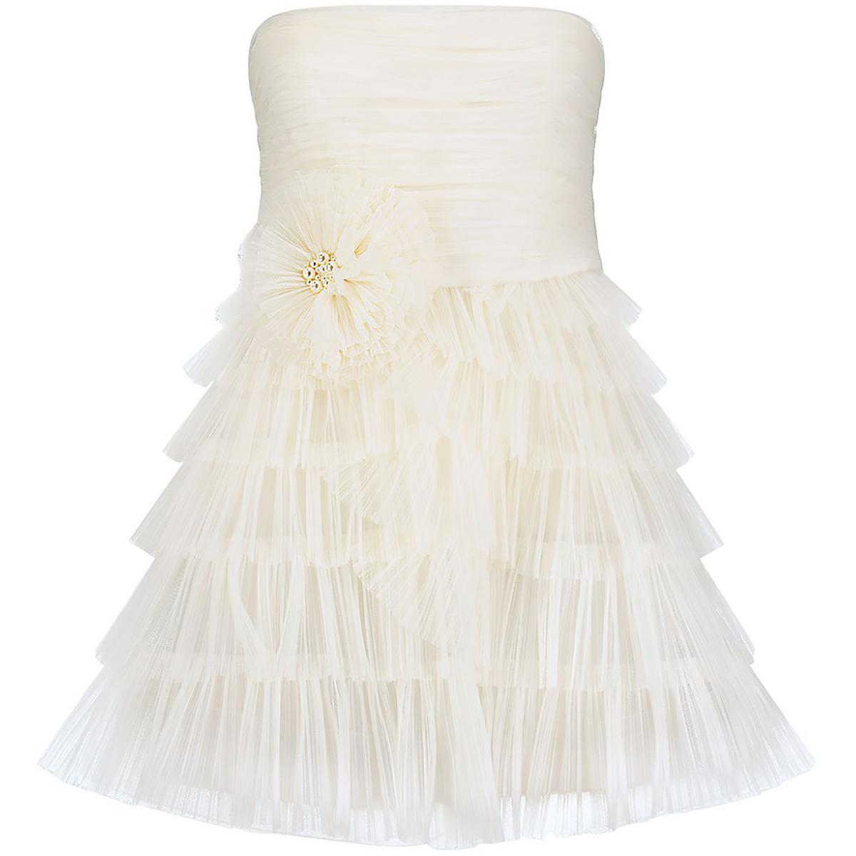 

Женское коктейльное и вечернее платье с оборками BCBGMAXAZRIA