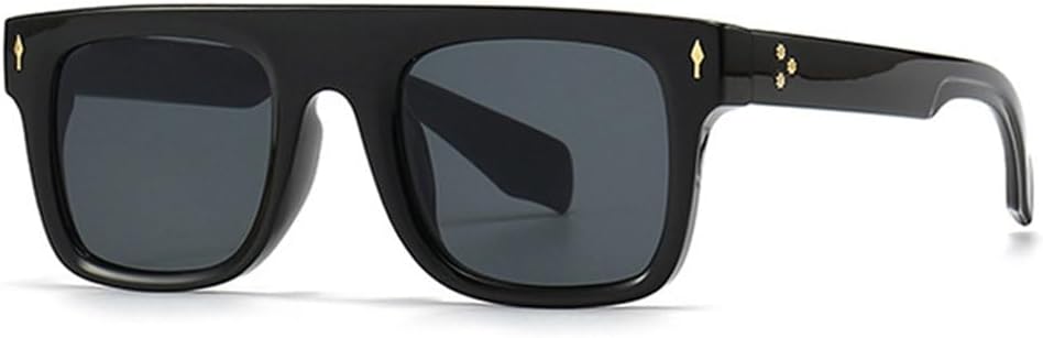 

Солнцезащитные очки MUTYNE Retro Rivets для мужчин, модные панк-очки с градиентным переходом цвета, защита от УФ-излучения UV400 для женщин, зеленые солнцезащитные очки, Black Gray