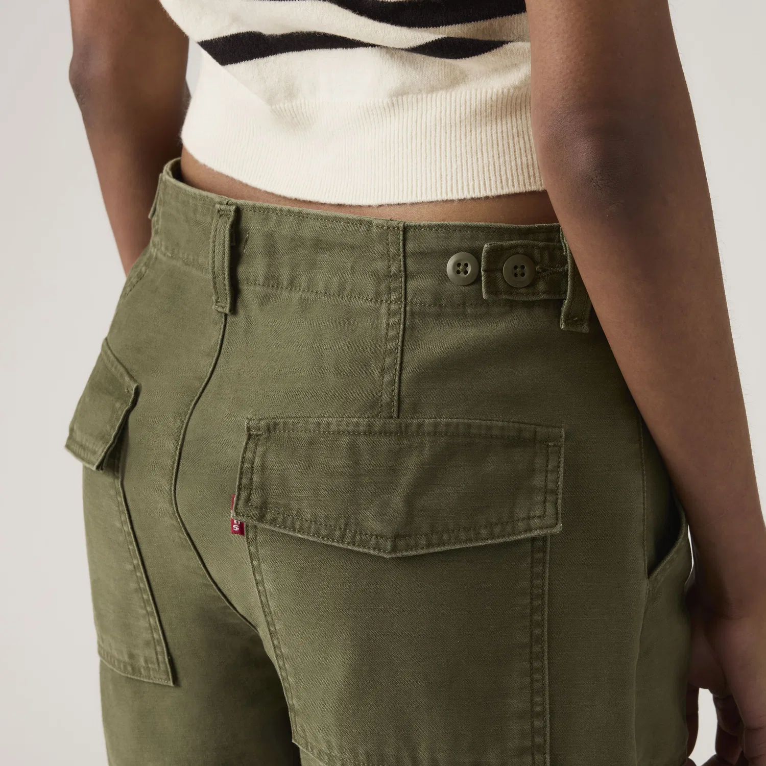 Легкие женские шорты Cinch Utility Levi's, Green — фото 3