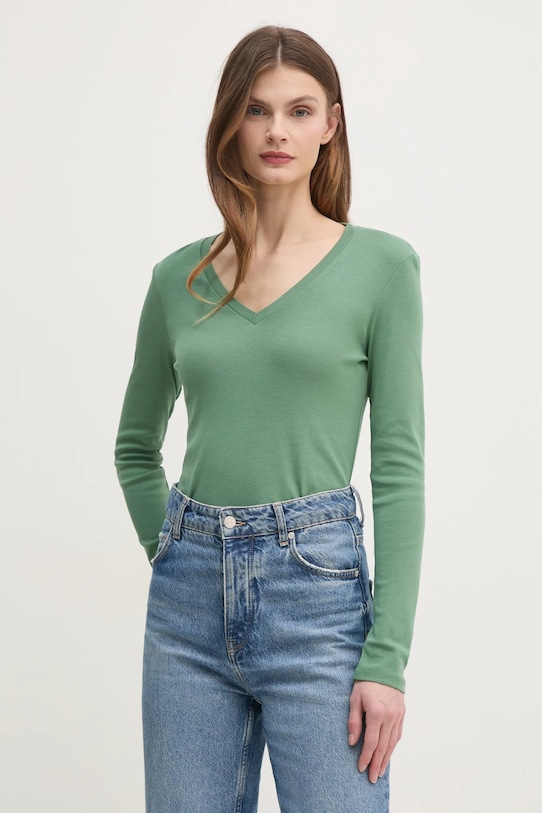 

Хлопковая водолазка United Colors Of Benetton, зеленый