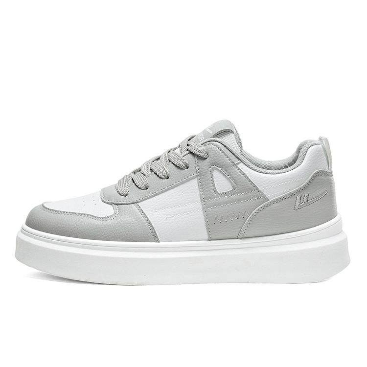 

WARRIOR Скользостойкие, легкие и дышащие низкие скейтерские кроссовки Men's Gray White