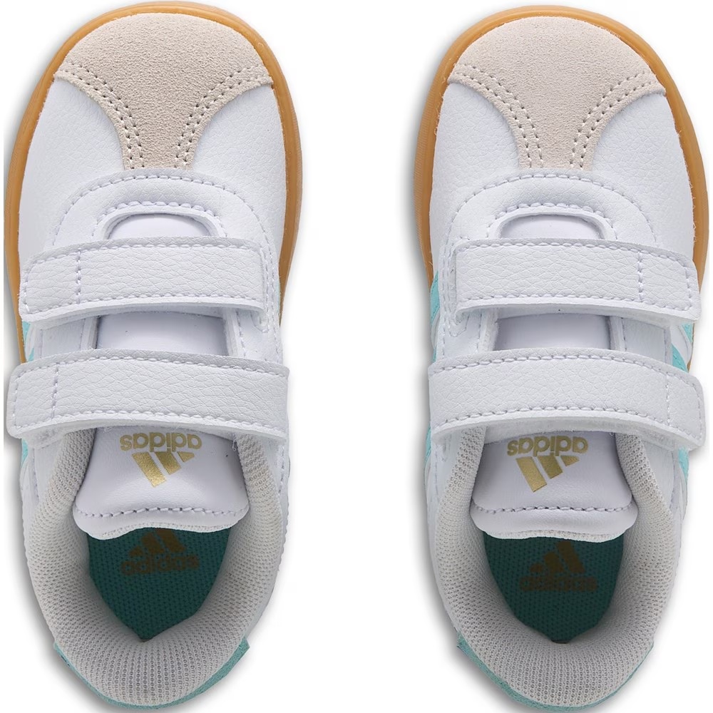 Детские кроссовки vl court 3.0 от Adidas, white/blue — фото 4